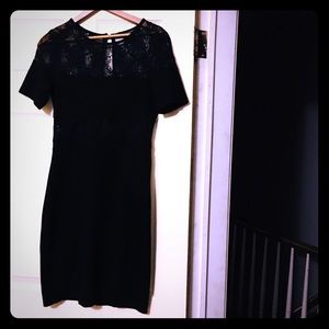 French Connection Lace Bandage Cocktail Dress